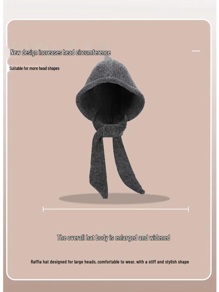 Strickmütze & Schal-Kombination im koreanischen Stil: Warme Winter-Sturmhaube mit Ohrenschutz