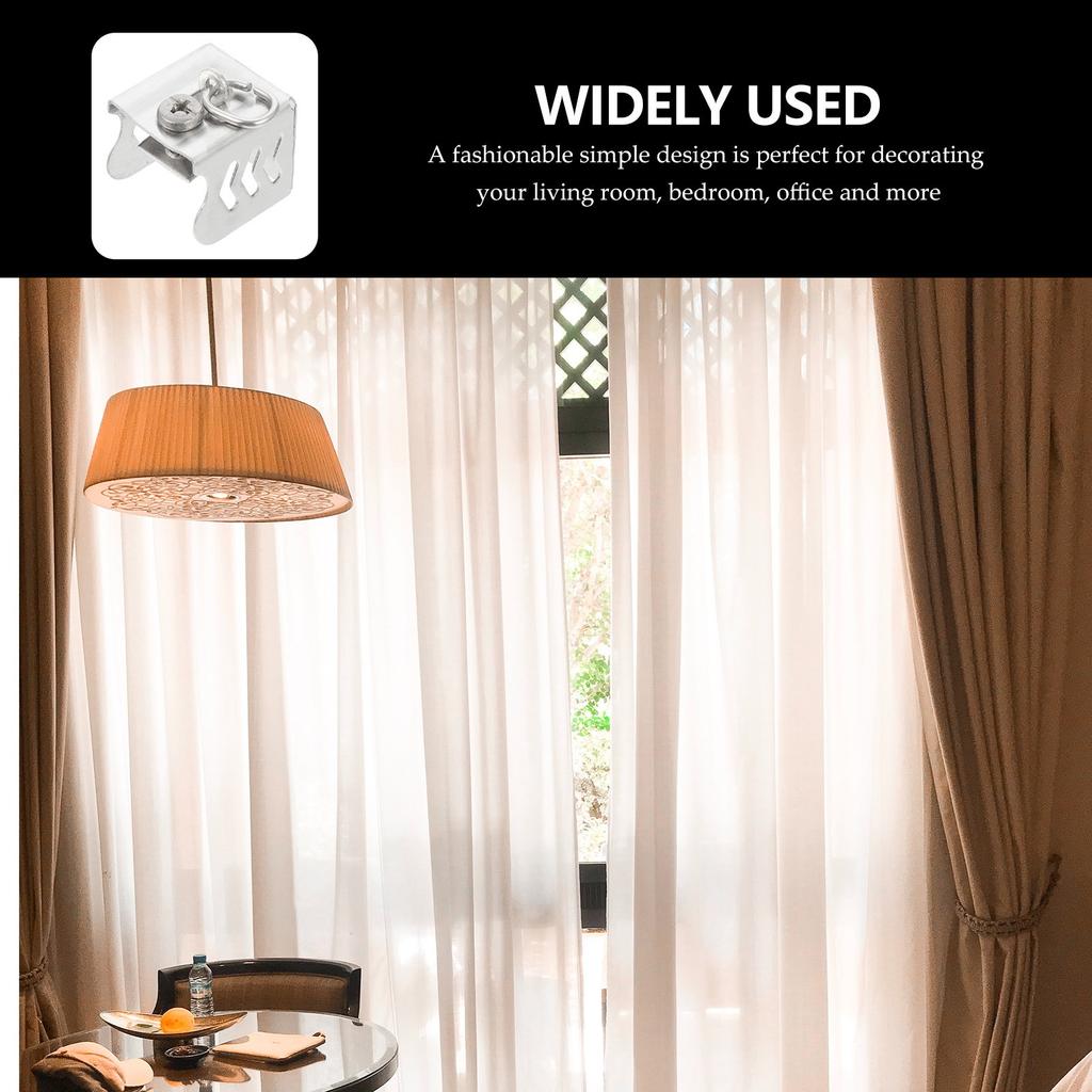 20Pcs Stainless Steel Curtain Rod End Sealer Plugs Rail Finials Caps Easy to Install Remove Decorative Home Living Room Bedroom