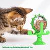 360° Wheel Interactive Pet Puzzle Feeder Toy Slow Feeder for Cats and Dogs with Strong Suction Cup