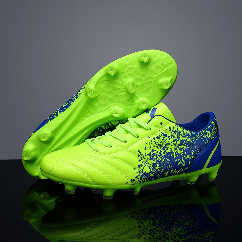 Buty piłkarskie z niską cholewką tf korki sztuczna trawa AG korki skórzane stopy chłopcy i dziewczęta dzieci młodzież student buty treningowe