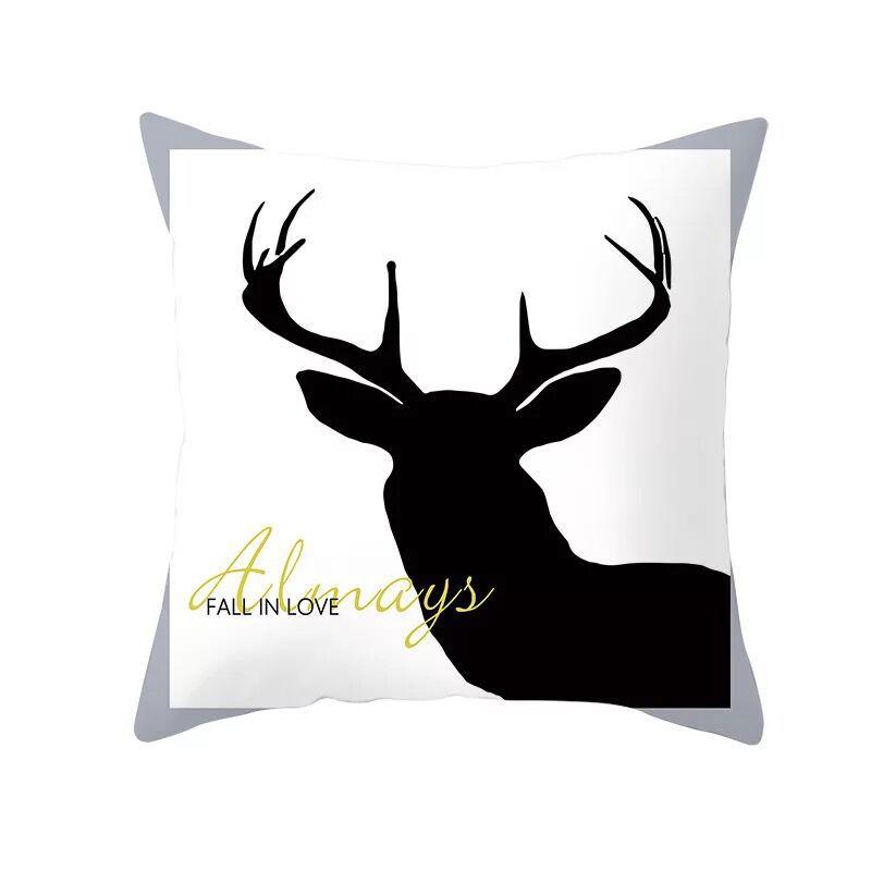 Nordic Yellow Geometric Pillowcase Home Sofa Pillow Cushion Cover