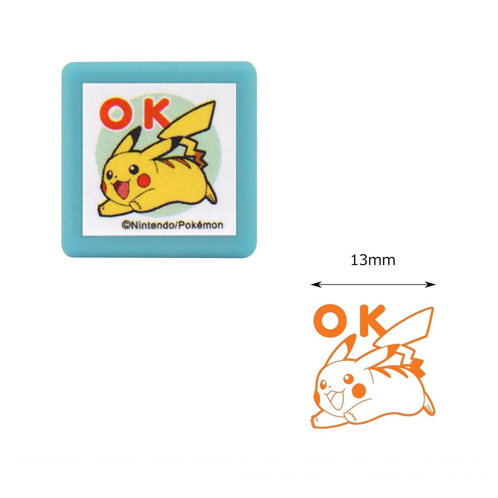 Kodomonookao Stamp Teacher Pokemon Mini Pon Stamp Pikachu OK 2882-001