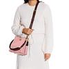 Coach Willow Color Block Pebble Leather Bucket Bag Women Bags Pink C3766-B4VI6