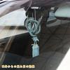Car Decorative Tassel Charm JP Pendant Car Decorative Tassel Chrysanthemum Knot + Diamond Rope Rearview Mirror Compatible Unique Car Shimenawa Knot Ro
