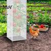 Insektenbarriere für Auberginen Garten Tomatenpflanze Abdecknetz Quadratischer Käfig, Vogelkontrolle Kleine Bauernhöfe Reißverschluss, Barriere, Netzabdeckungen Gartenarbeit