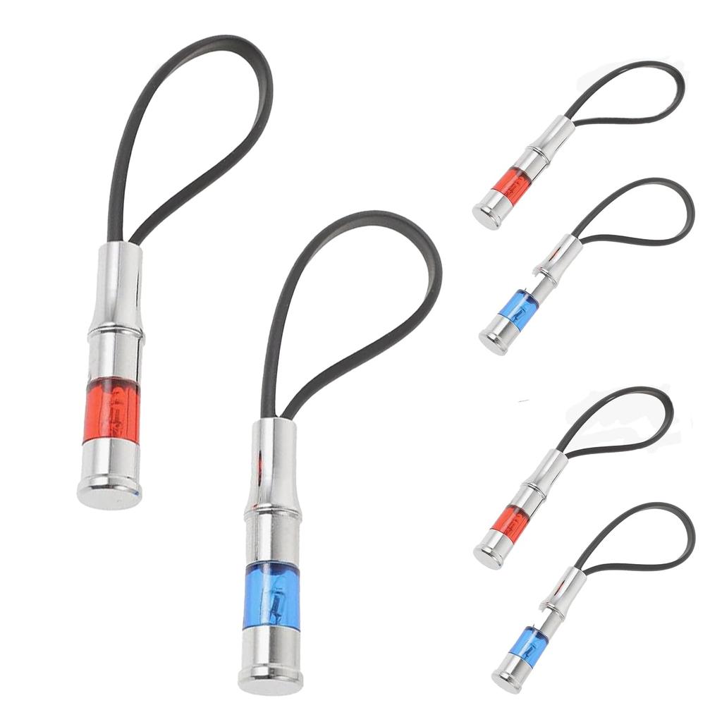 Chandini Car Red and Set of 6 Anti-Static Keychain, Anti-Static Discharger, Anti-Static Rod, Blue,
