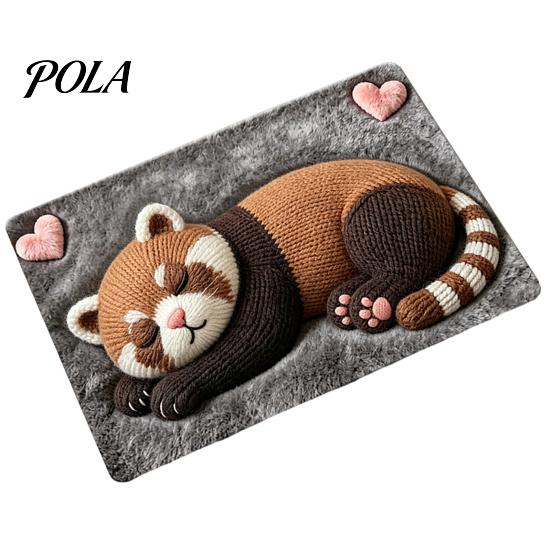 Cute Animal Pattern Bath Mat Mat, Quick Dry Super Absorbent Bathroom Rug, Non-slip for Wood Floors Diatomaceous Earth Rug Home Entrance Kitchen Decor