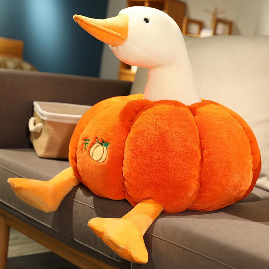 1pc 30cm/11.81in Cute big goose doll doll creative pumpkin duck plush toy funny girlfriend birthday present girl gift 11cm-30cm