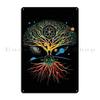 Kabbalistic Tree Of Life With Planets Kabbalah The Tree of Life Serpentine Apotheosis Metal Customize Retro Tin Sign Poster