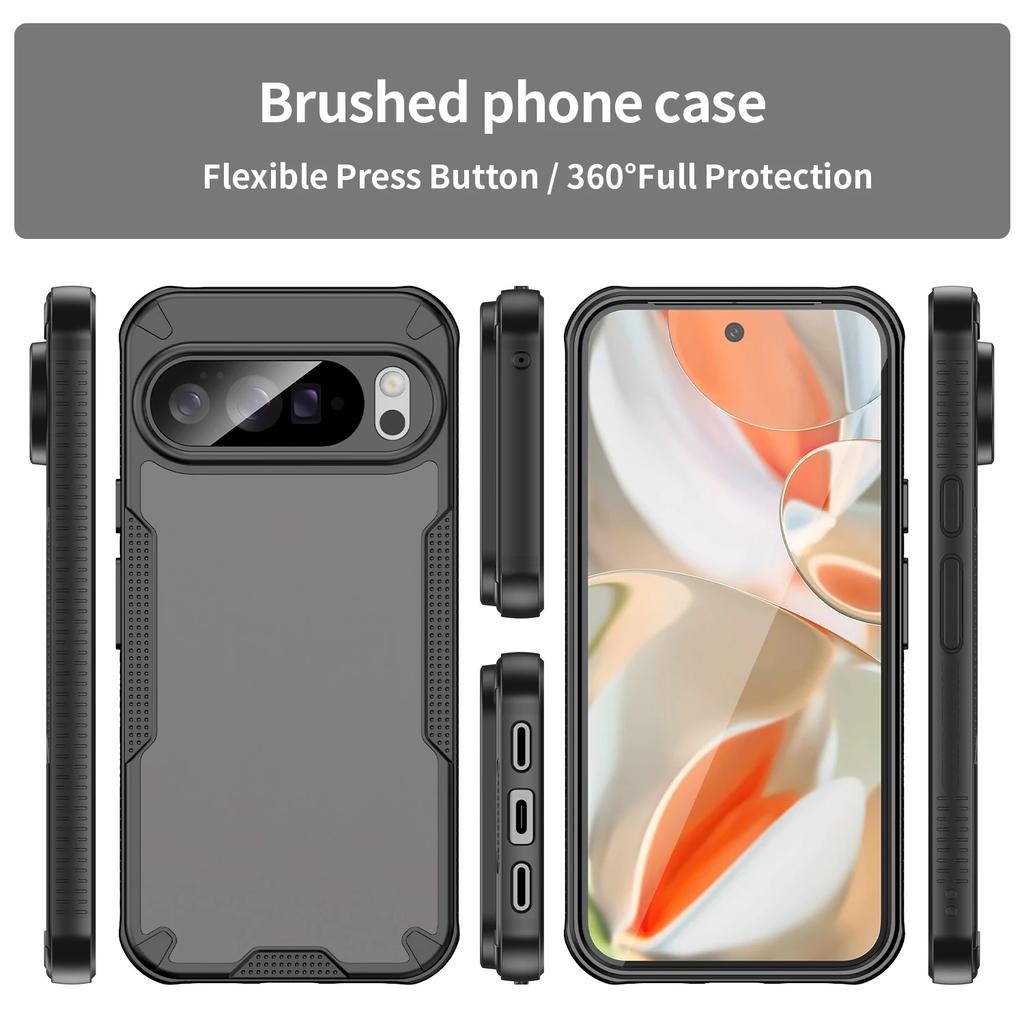 Fashion Frosted Translucent Hard Phone Case For Google Pixel 10 9 8 6 A Pro XL Skin Feeling Air Bag Shockproof Protector Cover