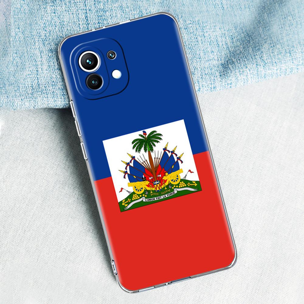 Phone Case For Xiaomi Mi 15 14 13 12 11 Lite 15T 13T 12T Pro Poco X7 X6 X5 Pro 5G X3 NFC F7 F6 F5 Cover Shipping Haiti Flag