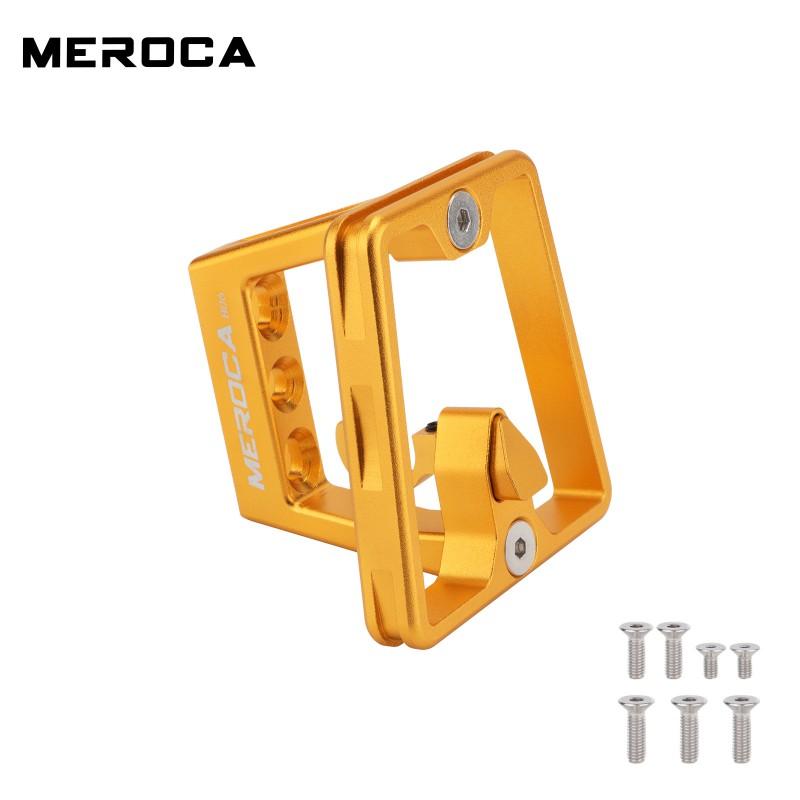 MEROCA Aluminum Front Rack Mount Brompton Folding Bike Three-Hole Nose Design Portable Handle Installation