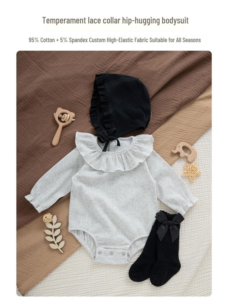 Stylish Baby Bodysuit Set: Spring, Autumn, Winter - 100 Days Outfit for Newborn Girls and Boys