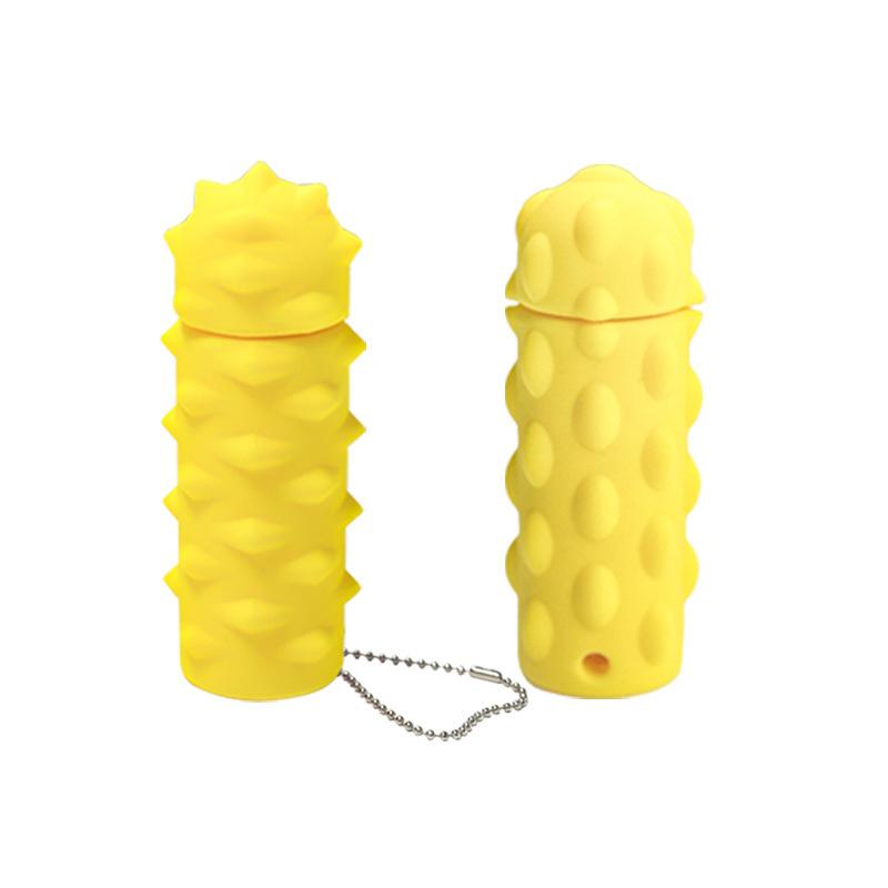 Silicone Decompression Massage Keychain Rotatable Sensory Stress Reducing Massager Adult Pocket Gadget 3D Spikes Grip