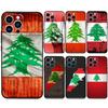 Lebanon Flag Map Case For iPhone 16 15 14 11 12 13 Pro Max Mini X XR XS Max 7 8 16 15 Plus Cover Funda