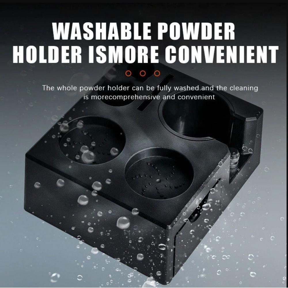 Non-slip Bottom Coffee Tamping Station with Storage Drawer Coffee Tamper  Stand  Home Brewing