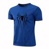 Summer Men'S Printed Round Neck Short-Sleeved T-Shirt Outdoor Running Breathable Quick-Drying Sports T-Shirt Casual Street Tops