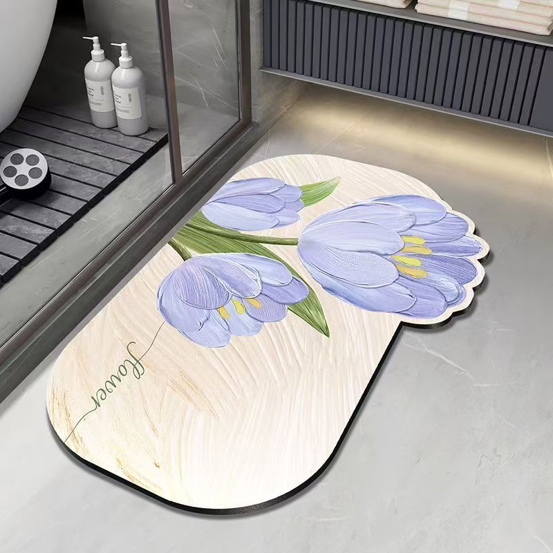 

Диатомовая грязь ванная комната ванная комната коврик для пола абсорбирующий коврик противоскользящий коврик для входной двери ковер для входной двери коврик для пола туалета 50x80cm красный