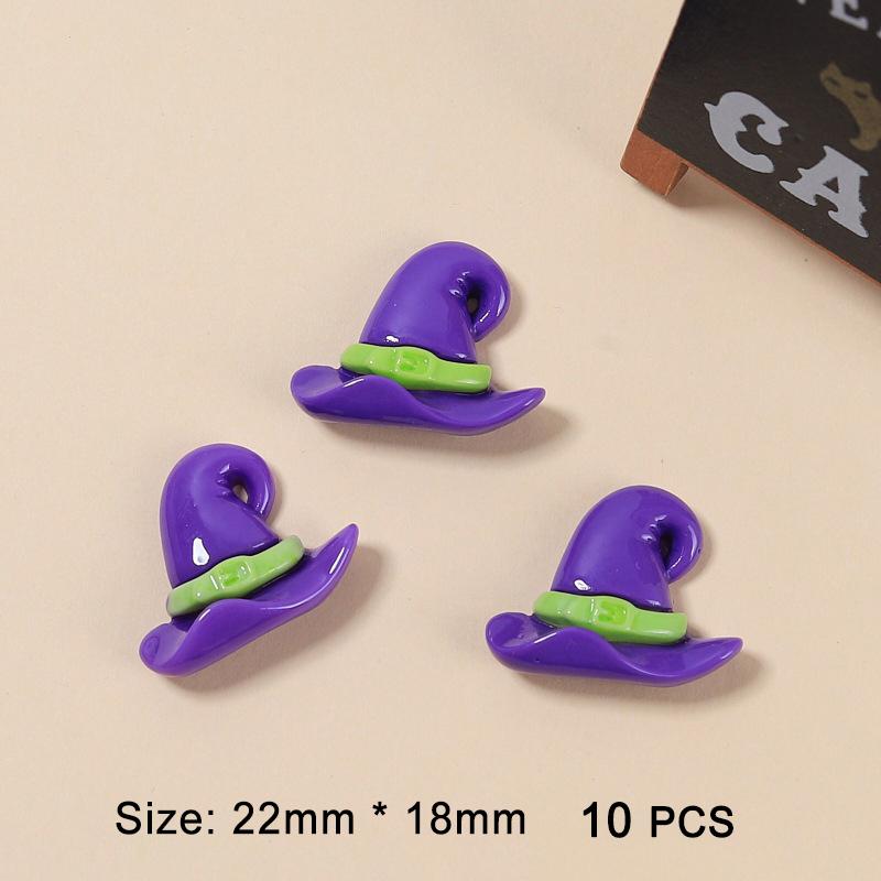 10 шт. Хэллоуин Смола Тыква Привидение Мини Плоские Подвески Аксессуары Для DIY Заколка для волос Чехол для телефона Поделки Украшение Подарок