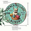 French Bulldog Metal Wall Art Vintage Sculpture Christmas Halloween Gift Home Decor