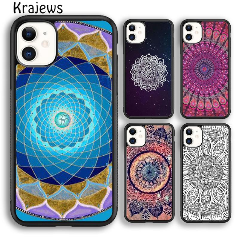 Krajews Beautiful painting mandala flower Phone Case Cover For iPhone 17 Air 16 15 14 plus 12 13 pro max Fundas