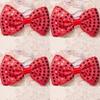 Led Flashing Sequins Jazz Hat Cap Neck Bow Tie Woman Men Adult Performance Props Glow Party Supplies Christmas