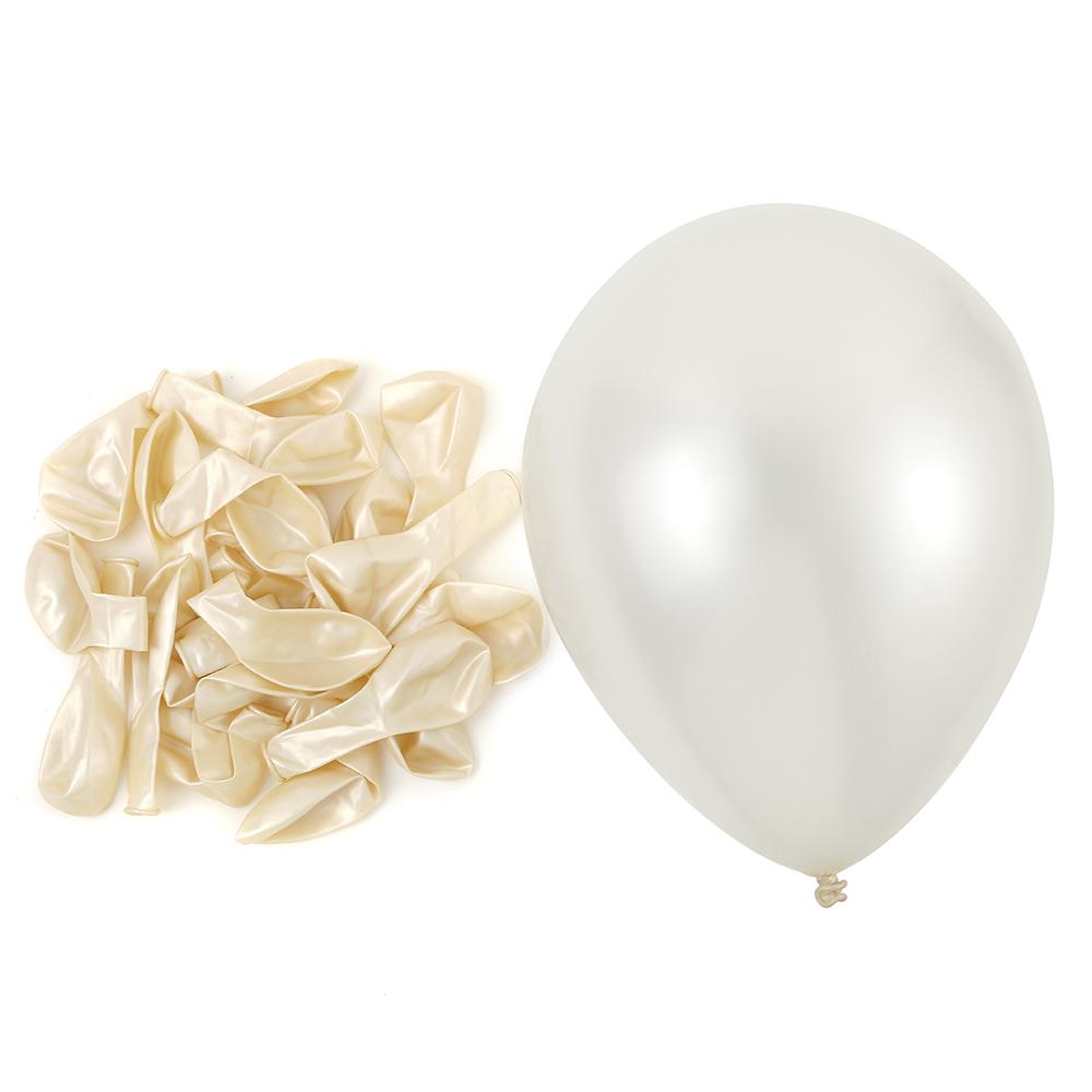 

Молочно-біла перламутрова повітряна куля 5/10/12 дюймів Набір латексних кульок Гірлянда Весілля День Народження Прикраси для вечірки Подарунок на свято дитини 50pcs&10inch