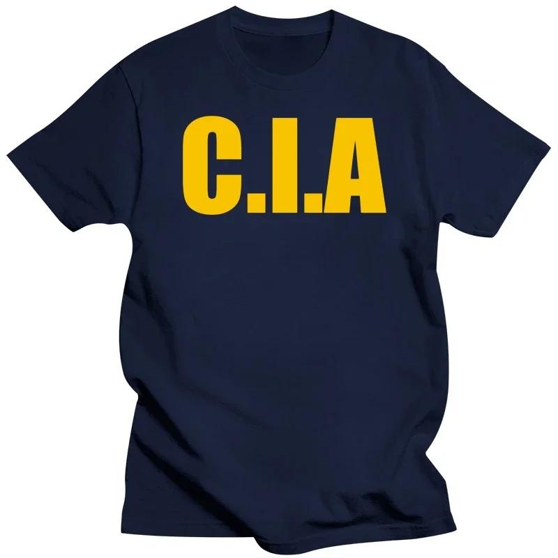 T Shirt Male Short Sleeve CIA T Shirt - Funny T Shirt Criminal Retro FBI Feds USA Fancy Dress Manga Cool Sbz118heavyweight Tops
