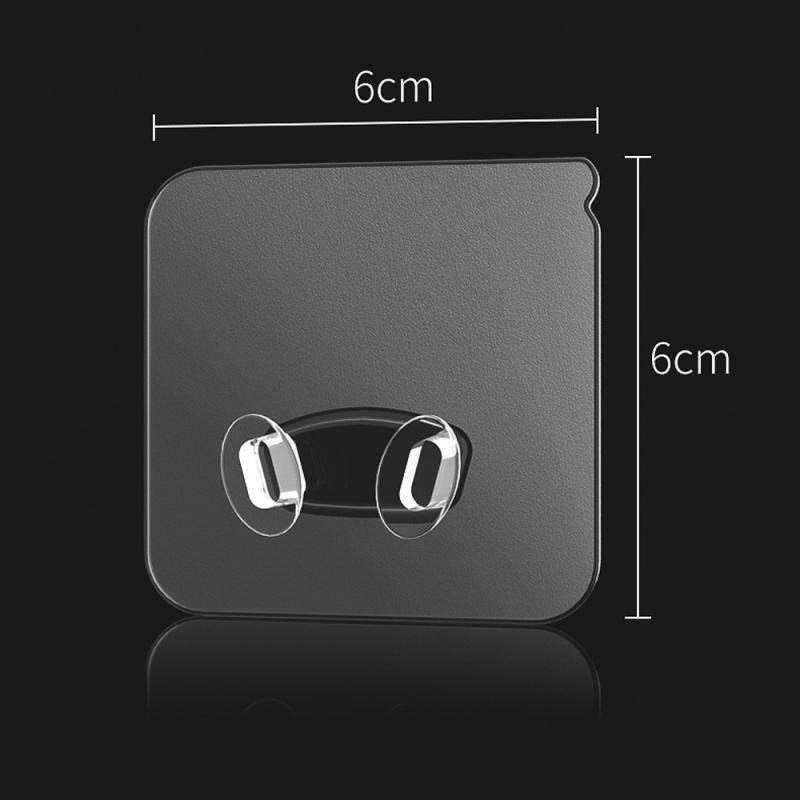 

Настенный крючок Кухонный инструмент Без пробивания Бесследный Держатель вилки Электричества Прозрачная Сильная Паста Подставка для розеток Многоцелевые крючки 10 pcs