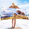 Lion Pattern Series Seaside Vacation Beach Towel Swimming Bath Towel Sports Towel