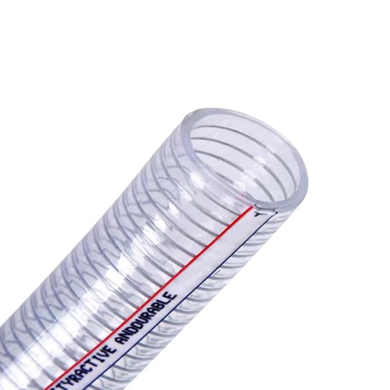 JINNING Transparent Steel Wire Reinforced PVC Hose