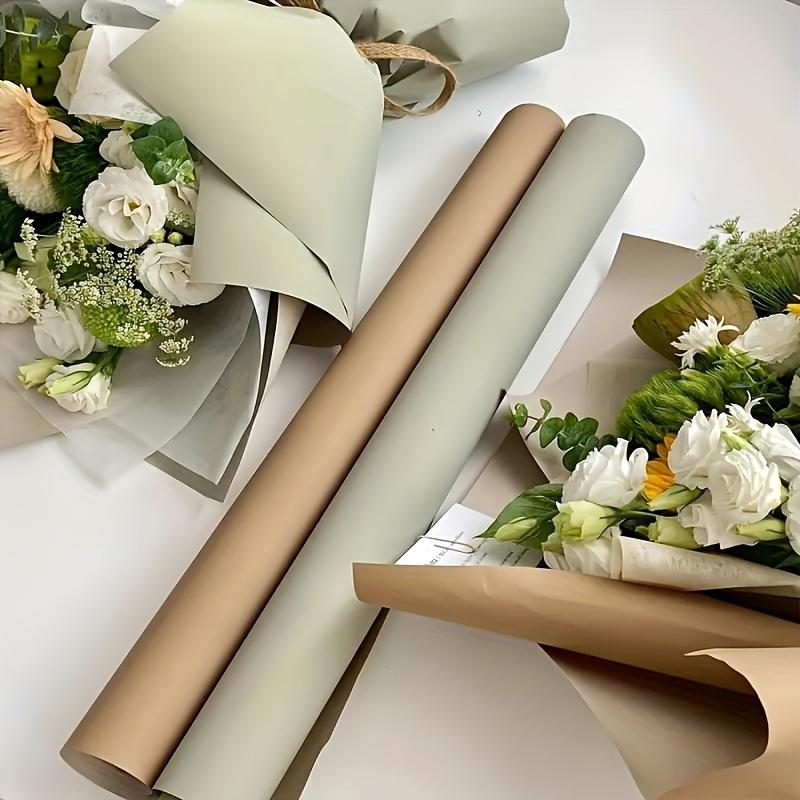 1 Rolle einfarbiges Blumen-Geschenkpapier 8 Yards Straußdekoration für Valentinstag Geburtstag Hochzeit