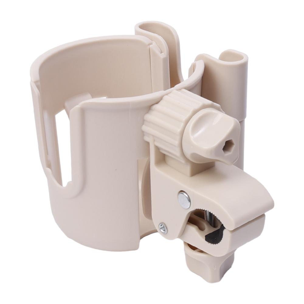 

360 Adjustable Baby Stroller Water Cup Mobile Phone Holder 2-in-1 Baby Bottle Beverage Cup Holder Universal Support Accessories бежевый