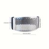 Stainless Steel Manual Garlic Press - Durable, Easy-to-Clean Kitchen Gadget for Quick & Efficient Garlic Crushing, with Black Handle, Garlic Crusher