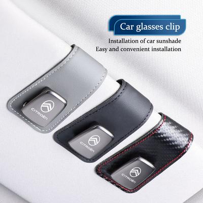 Car Interior Sun Visor Sunglasses Clip Eyeglasses Holder For Celysee C6 C3 C5 C1 C2 C4 Aircross Picasso Cactus Berlingo