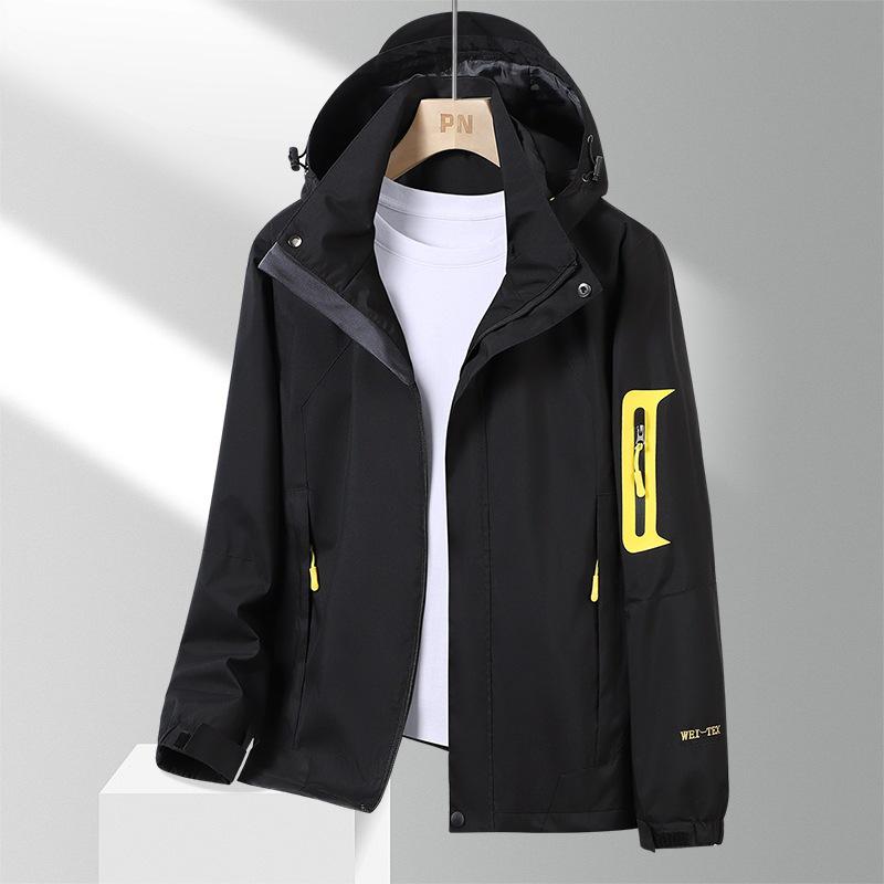 Tarnfarben-Windjacke für Herren & Damen: Wasserdichte, winddichte, einlagige Freizeitjacke für Bergsteigen im Frühling und Herbst.