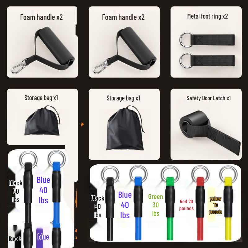 Jun Shi 14-Piece Resistance Band Training Set