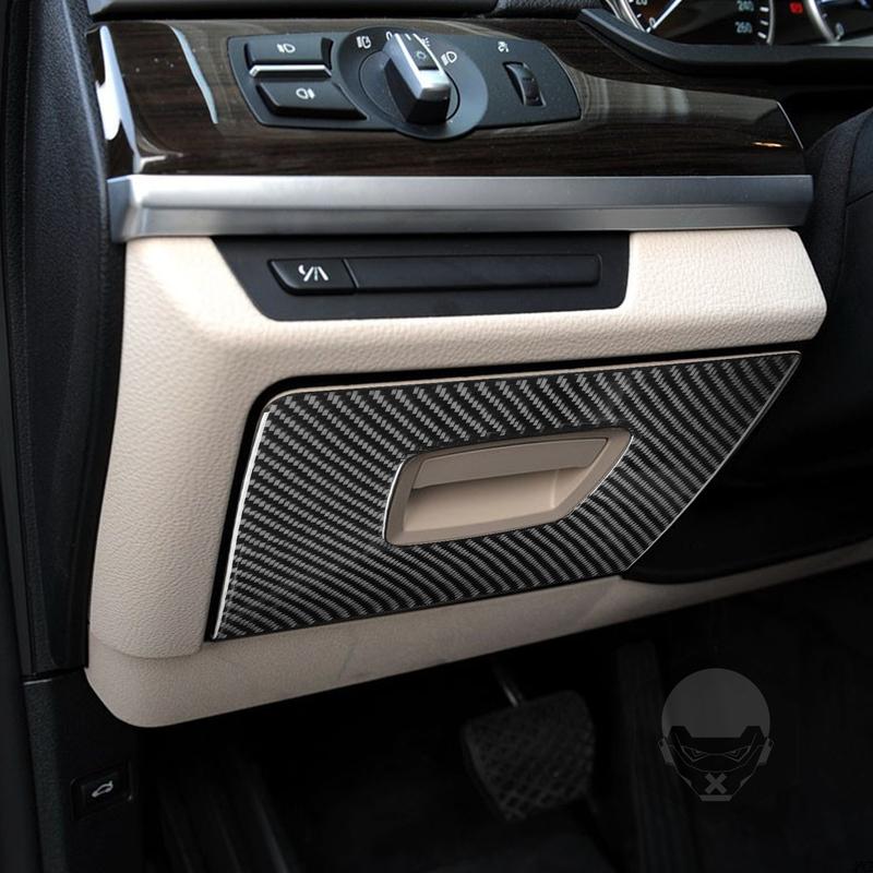 Carbon Fiber Car Accessories Driver Storage Interior Trim Cover Soft Sticker For BMW 7 Series F01 730li 740li 750li 2009-2014