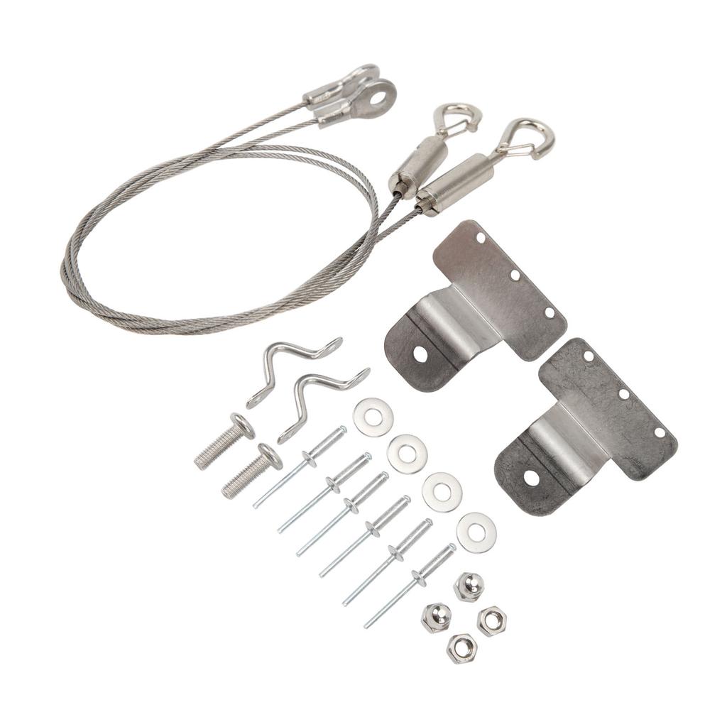 2 Pcs Hatch Latch Door Lanyard Cable Adjustable 304 Stainless Steel Wire Rope Sling Cable for RV Yac