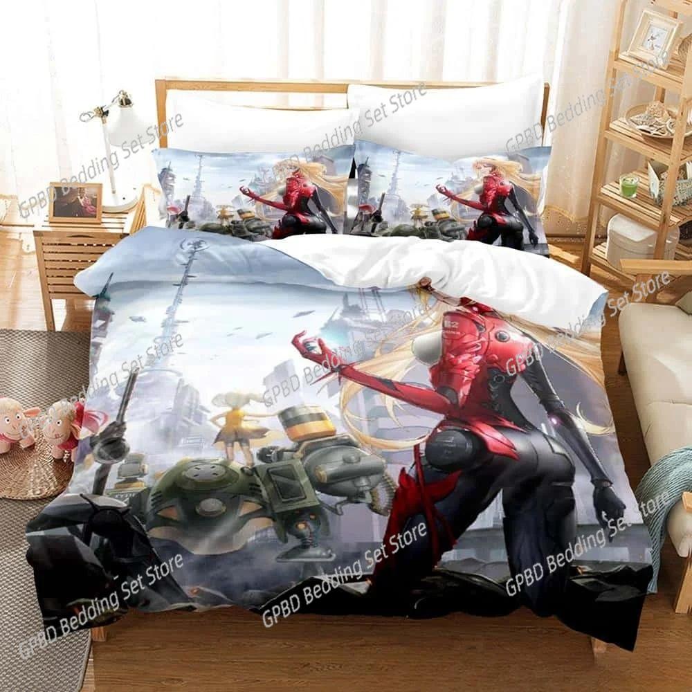 Comforter 3D Printing Game Tower Of Fantasy Anime Bedding Set Bedroom Soft Modern S Comefortable Quilt