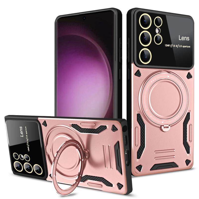 Magnetic Ring Armor Shockproof Case For Samsung Galaxy S25 Ultra Plus S 25 A16 A26 A36 A56 A06 Magsafe Wireless Charge Cover