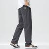 Pure Cotton Men's Casual Straight-Leg Pants - Spring/Autumn Trendy, Loose, Versatile Workwear