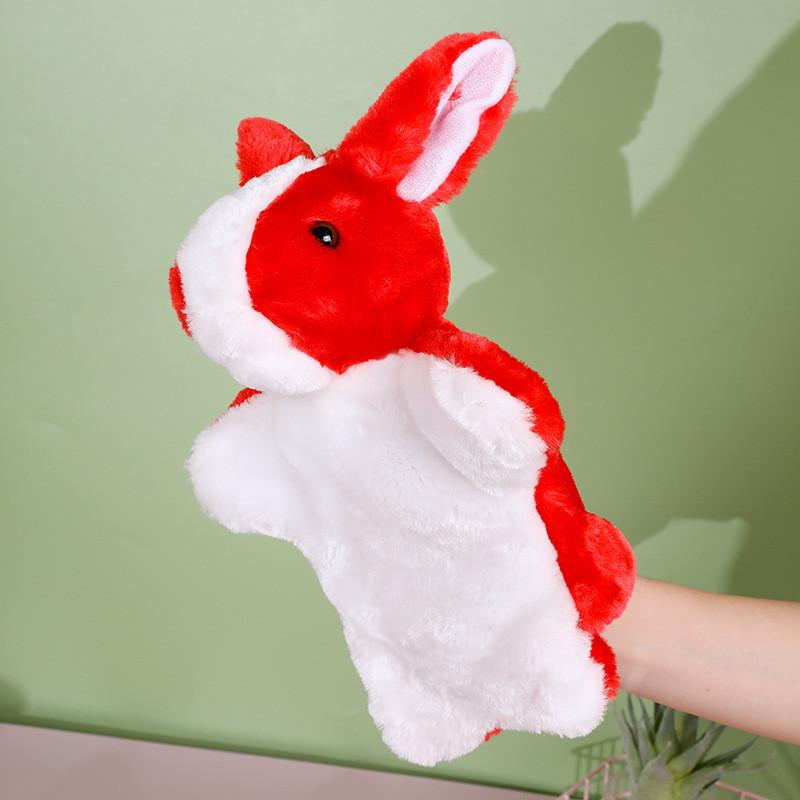 Burattino da Mano Coniglio Peluche Per Neonati Con Imbottitura in Morbido Cotone PP Giocattolo Comfort per Lattanti Regalo per Neonato