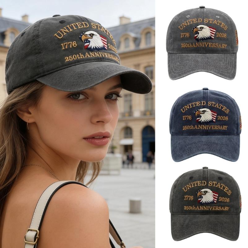 Breathable Baseball Cap For Outdoor Activities 250th Anniversary Of American Independence Lightweight Design