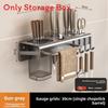 Kitchen Wall Mount Storage Rack With Multifunctional Storage For Home Use