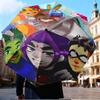 Teen-Titans Adventure Mini Five-Fold Lightweight Umbrella, Eight-Bone Frame, for Home Travel and Outdoor Use in Any Season Fan Gifts