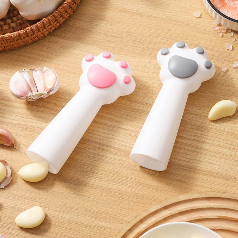 Kattens pote Hvitløksskreller Skrellerør Silikon Hvitløksrulle Stripper Skrelling Grønnsaksfruktverktøy Kjøkkenredskaper Skrell hvitløk