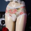 Large Size Sissy Pouch Panties Sexy Men Ice Silk Floral Print Sheer Brief Gay Male Lingerie Open Closed Penis Sleeve Underwear