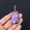 Purpurite Gemstone Pure Copper Wire Wrapped Handmade Pendant Jewelry For Her