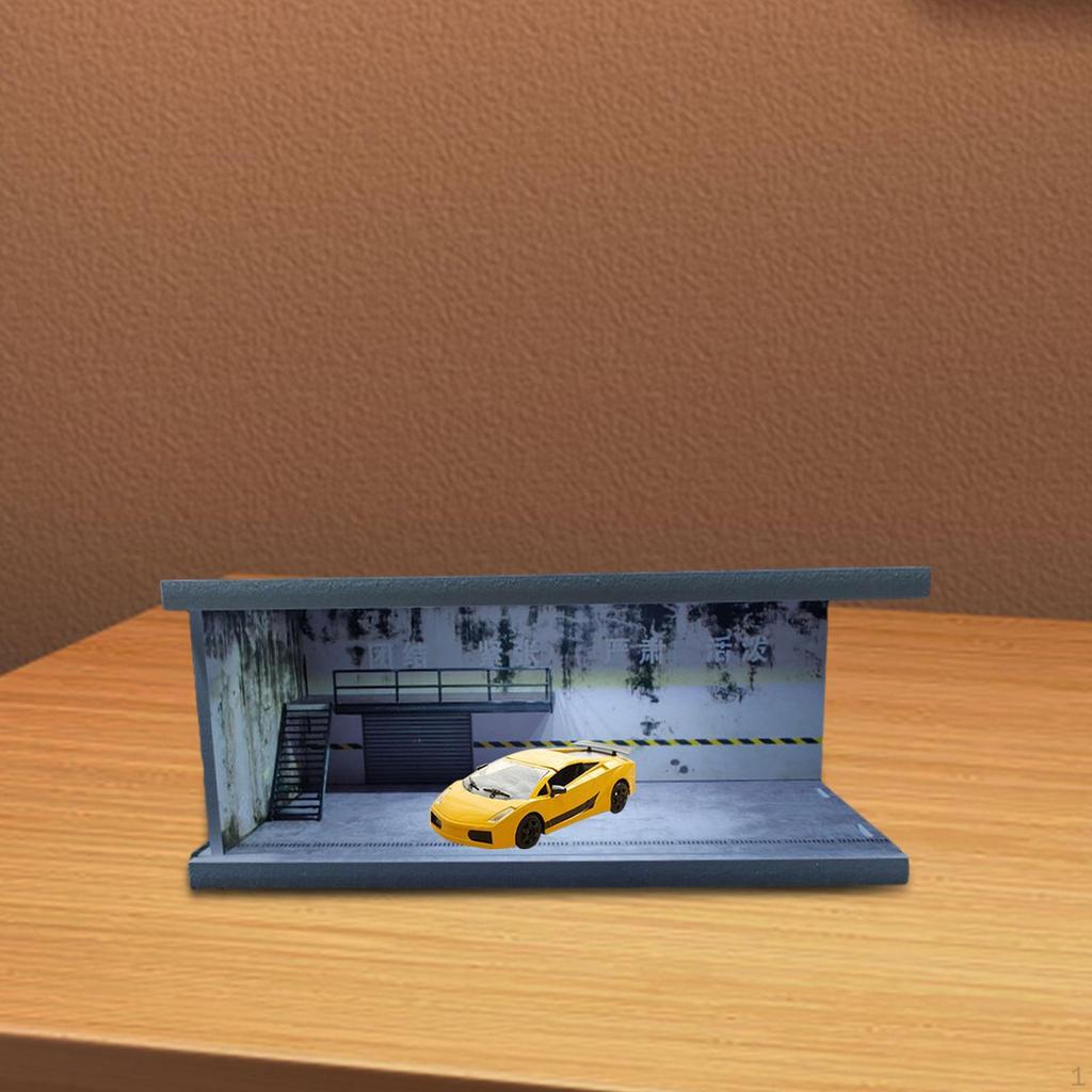 1/64 Dioramă Vitrină Auto Model Aliaj Suport Jucărie Garaj Diecast